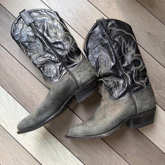 Tony lama vintage distressed western main image 7